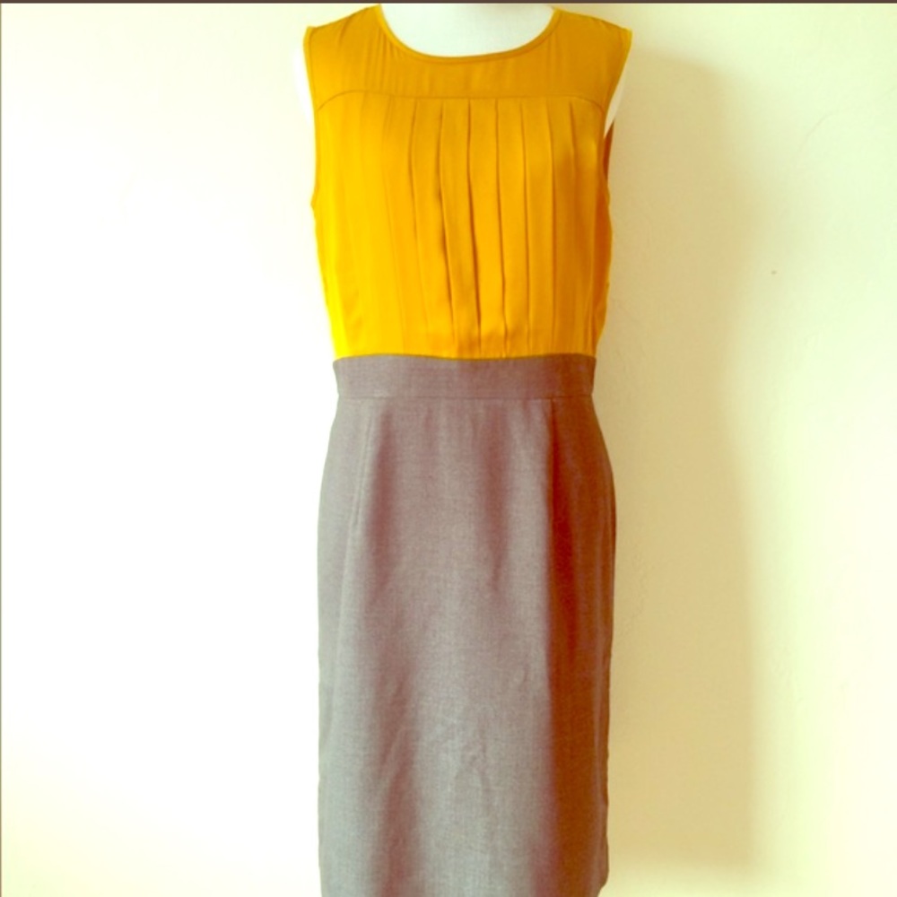 Mustard & Grey dress